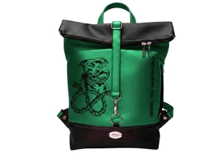 Peštovka - překlápěcí batoh Lucas LIMITED *zeleno-černý*