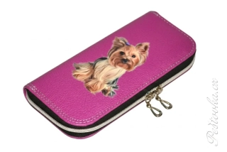 Peštovka Zipová peněženka Yorkshire růžová 