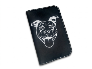 Peštovka Koženkový obal na očkovací průkaz *PITBULL*