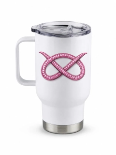 Peštovka Cestovní hrnek 450ml *SBT Iron Knot zlatý s tlapkami *