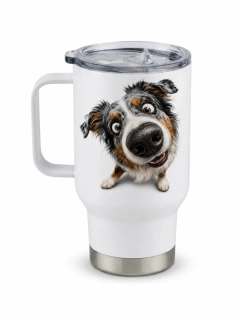 Peštovka Cestovní hrnek 450ml *AUSTRALSKÝ OVČÁK *