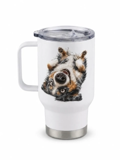 Peštovka Cestovní hrnek 450ml *AUSTRALSKÝ OVČÁK *