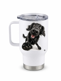 Peštovka Cestovní hrnek 450ml *FLAT-COATED RETRIEVER*
