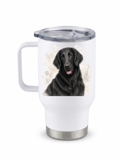 Peštovka Cestovní hrnek 450ml *FLAT-COATED RETRIEVER*