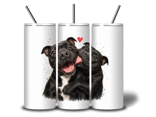 Peštovka termoláhev 600ml – HUG ATTACK!  – Stafordšírský bulteriér