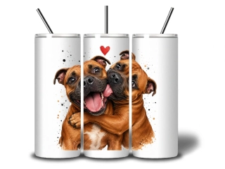 Peštovka termoláhev 600ml – HUG ATTACK! – Stafordšírský bulteriér