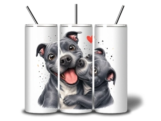 Peštovka termoláhev 600ml – HUG ATTACK! – Stafordšírský bulteriér