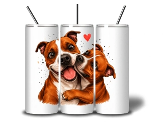 Peštovka termoláhev 600ml – HUG ATTACK! – Stafordšírský bulteriér
