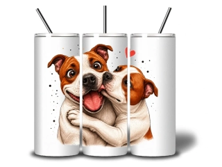 Peštovka termoláhev 600ml – HUG ATTACK! – Stafordšírský bulteriér