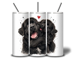 Peštovka termoláhev 600ml – HUG ATTACK! – Novofundlandský pes