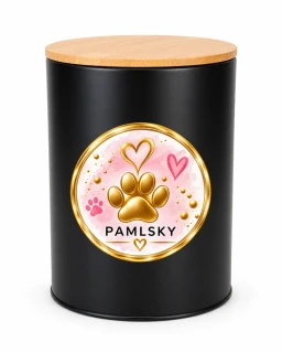 Peštovka - Dóza na pamlsky – černá 2,3 l