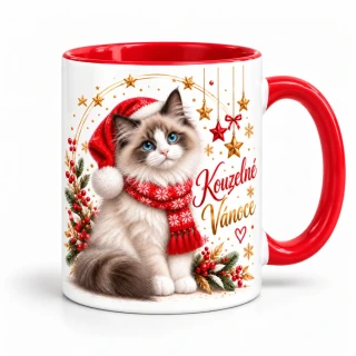 Peštovka - Vánoční hrnek – Ragdoll | Kouzelné Vánoce