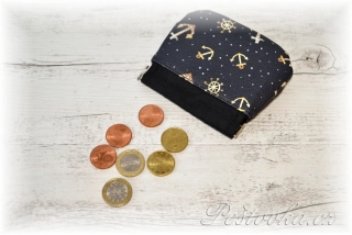 Peštovka Mincovka z koženky *kotvičky*