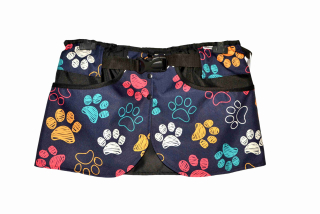 Peštovka Výcviková sukně *tmavomodrá s tlapkami*