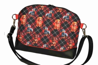 Peštovka Kabelka Belinda *jezevčíci / káro*