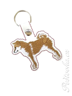 Peštovka - Klíčenka vyšívaná *Shiba inu*