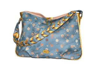 Peštovka kabelka Paulette *modro-zlatá*