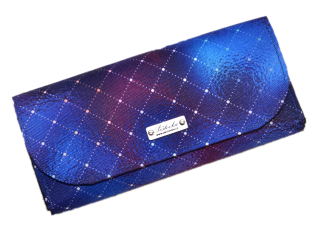 Peštovka Dámská elegantní peněženka *modrá duhovka*