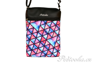 Peštovka - Crossbody KOA *barevné trojúhelníky*