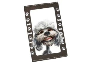 Peštovka Obal na očkovací průkaz *CRAZY Maltezský psík*