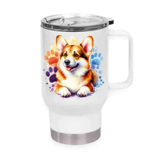 Peštovka Cestovní hrnek 450ml bílý *CORGI*